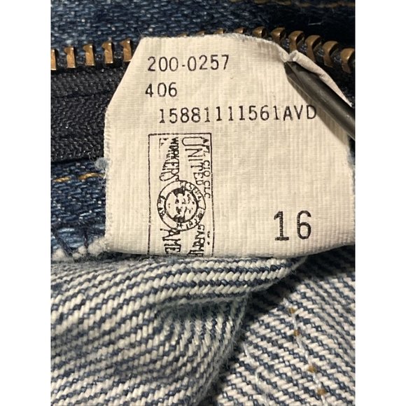 Vintage 80s Mens 34x30 Lee Riders Straight Leg Reg Fit Union Made Denim Jeans - Picture 10 of 12